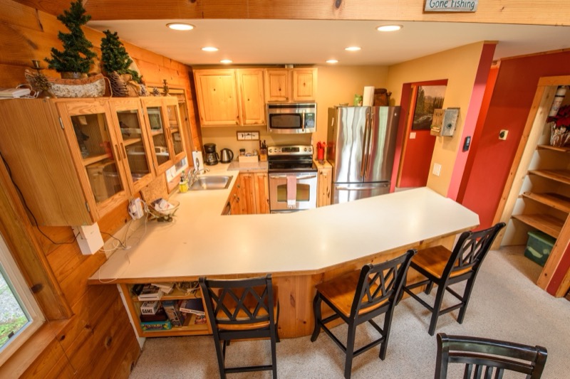 Kitchen with island seating