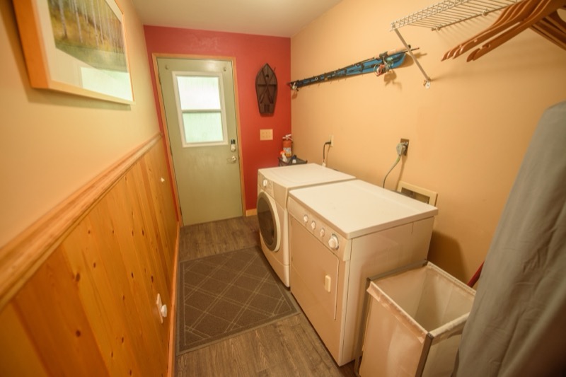 Laundry room with washer and dryer