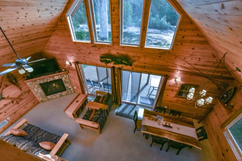 Great room seen from the loft above
